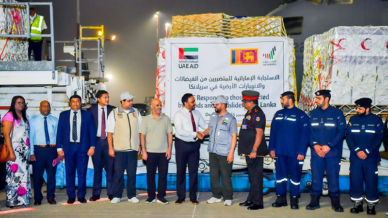 UAE delivers emergency relief to Sri Lanka