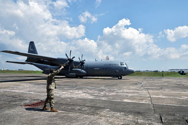 Two U.S. Air Force aircraft arrive in Sri Lanka to support Cyclone Ditwah relief efforts