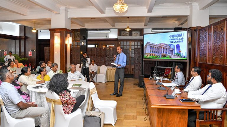 Sri Lanka Government officials attending the foundational workshop of the ‘Beyond Recovery’ program in Colombo on December 19, 2025