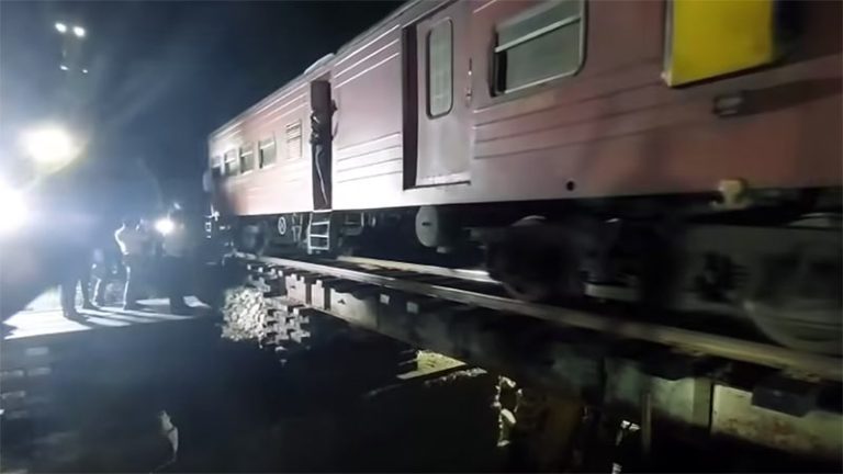 Yaththalgoda railway bridge after being repaired