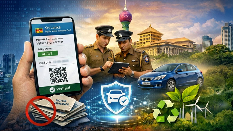 Sri Lanka launches National Digital Motor Insurance Card