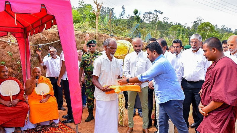 Sri Bodhirukkarama Viharaya in Gampola damaged by Cyclone Ditwah