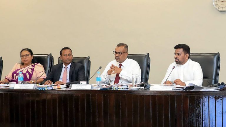 Sri Lanka President Anura Kumara Dissanayake at Ministerial Consultative Committee meeting