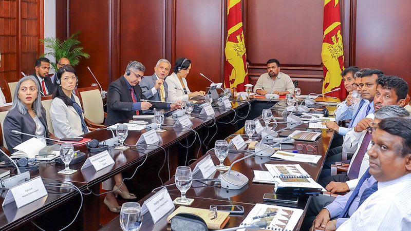 Sri Lanka President Anura Kumara Dissanayake meeting with ADB and UNDP representatives to discuss Central Highlands restoration