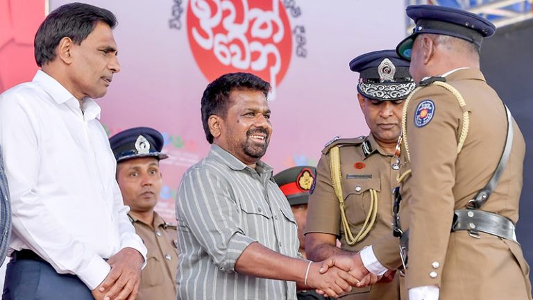 Sri Lanka President Anura Kumara Dissanayake commends police officers in Central Province anti-drug drive