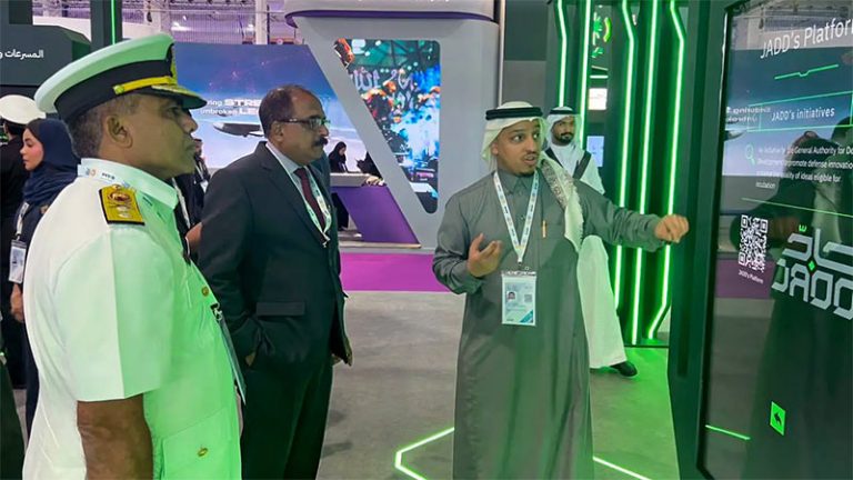 Sri Lanka Deputy Defence Minister Major General Aruna Jayasekara (Retd) attends World Defense Show 2026 in Riyadh
