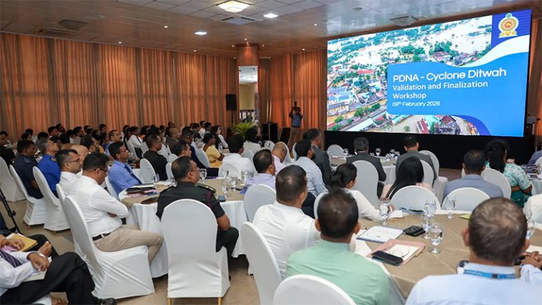 Validation and Finalization Workshop for the Cyclone Ditwah Post-Disaster Needs Assessment at BMICH