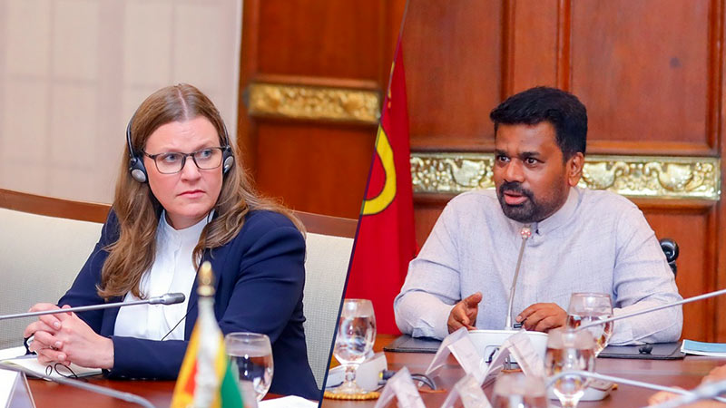 Asian Development Bank (ADB) Country Director for Sri Lanka, Ms. Shannon Cowlin, and Sri Lanka President Anura Kumara Dissanayake