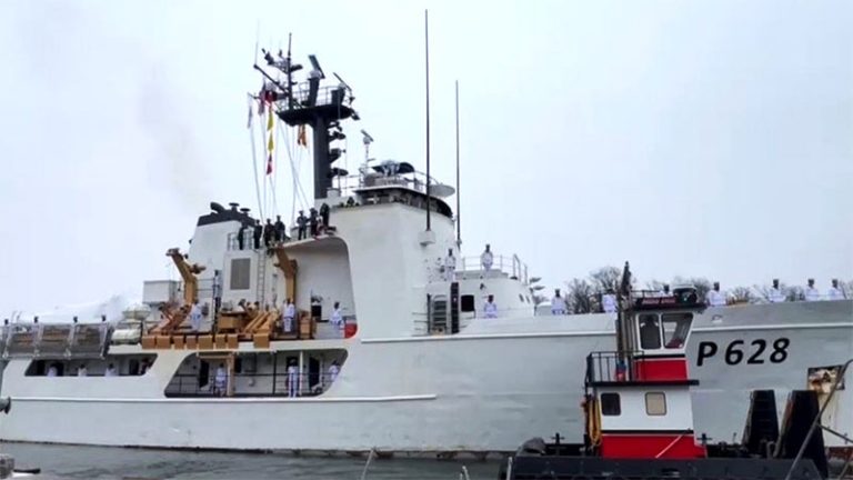 Sri Lanka Navy ship P628 begins historic 14,775 nautical mile voyage to Sri Lanka