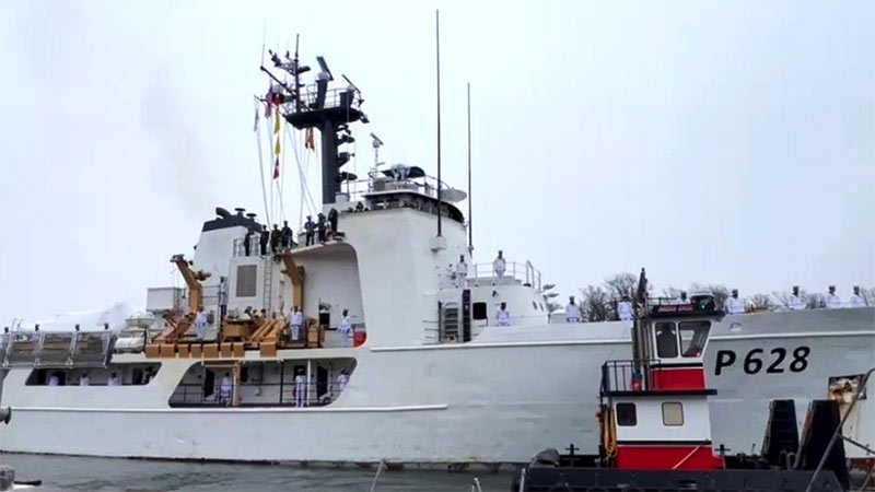 Sri Lanka Navy ship P628 begins historic 14,775 nautical mile voyage to Sri Lanka