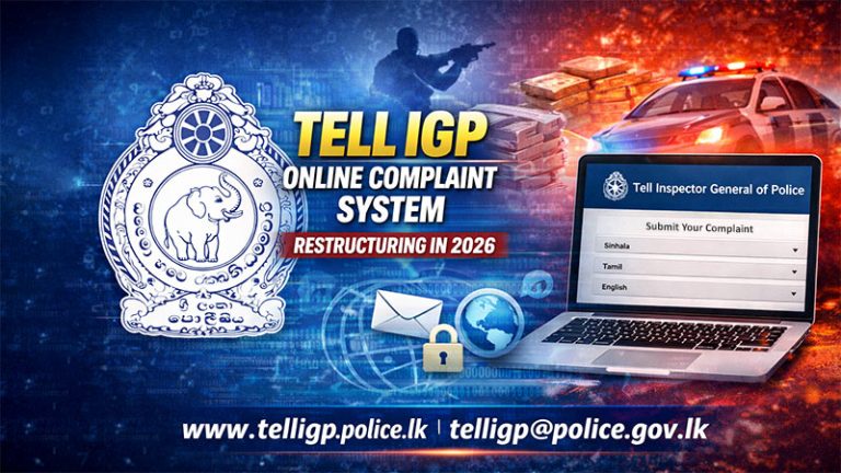 Tell IGP - Sri Lanka Police