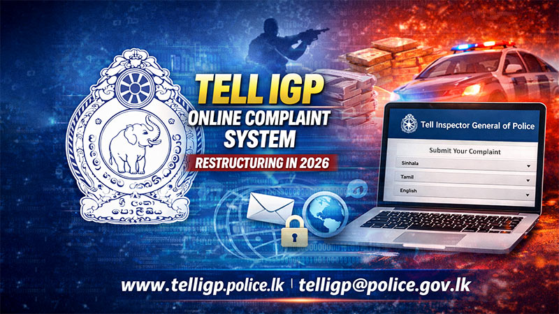Tell IGP - Sri Lanka Police
