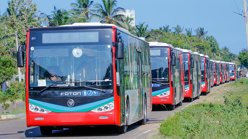 Low-floor air-conditioned buses for persons with disabilities in Sri Lanka
