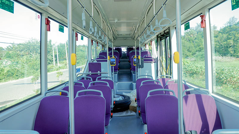 Low-floor air-conditioned buses for persons with disabilities in Sri Lanka