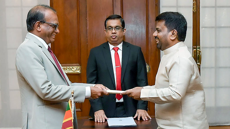 Anura Karunathilaka sworn in as Energy Minister