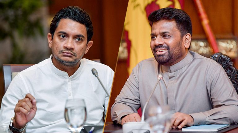 Deputy Minister Chathuranga Abeysinghe and Sri Lanka President Anura Kumara Dissanayake