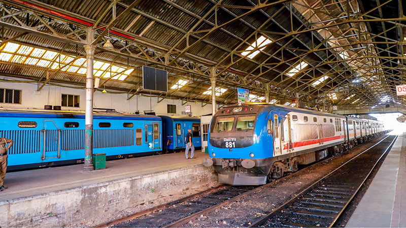 Colombo Fort Railway Station in Sri Lanka