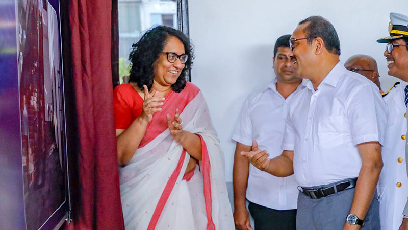 Sri Lanka Prime Minister Harini Amarasuriya with Minister Bimal Rathnayake