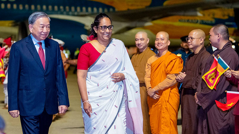 Vietnamese President To Lam arrives in Sri Lanka for state visit