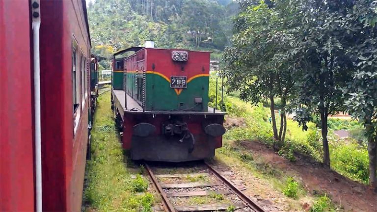 Badulla to Nanu Oya passenger train in Sri Lanka