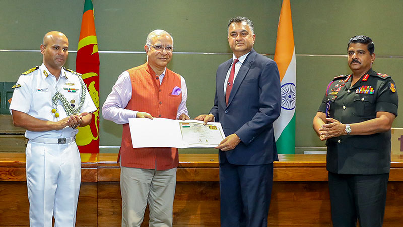 India Donates USD 5 Million Military Aid to Sri Lanka Army