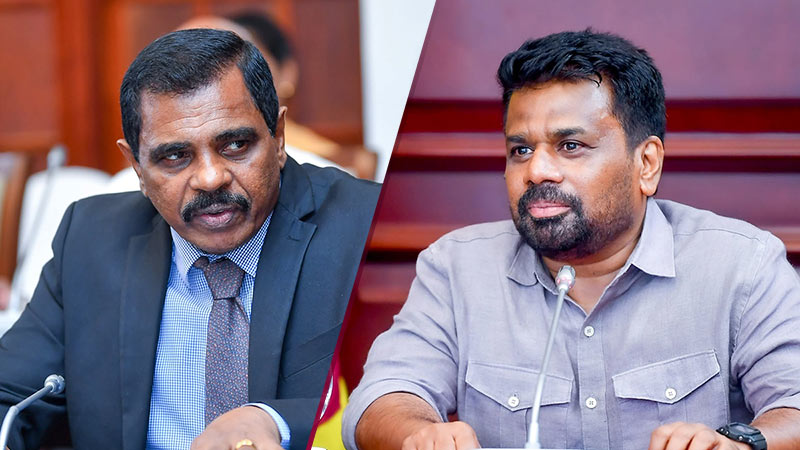 Deputy Minister Nalin Hewage and President Anura Kumara Dissanayake