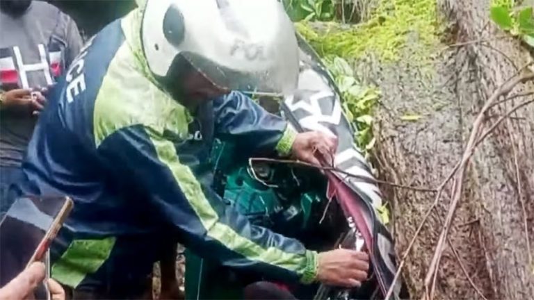 Three killed after tree crushes three-wheeler in Nawalapitiya