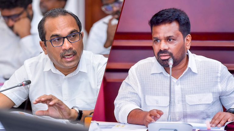 Minister Bimal Rathnayake and Sri Lanka President Anura Kumara Dissanayake