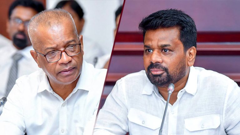 Minister K.D. Lal Kantha and Sri Lanka President Anura Kumara Dissanayake