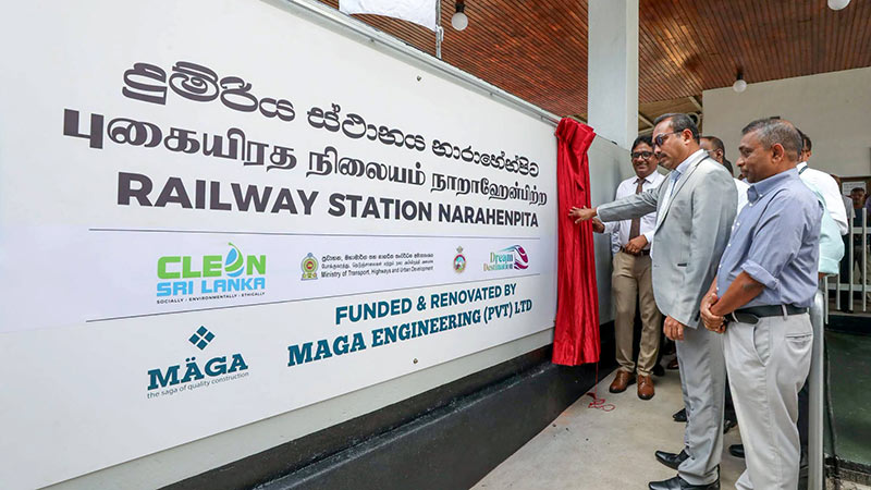 Narahenpita Railway Station reopens after Rs. 40 Million upgrade