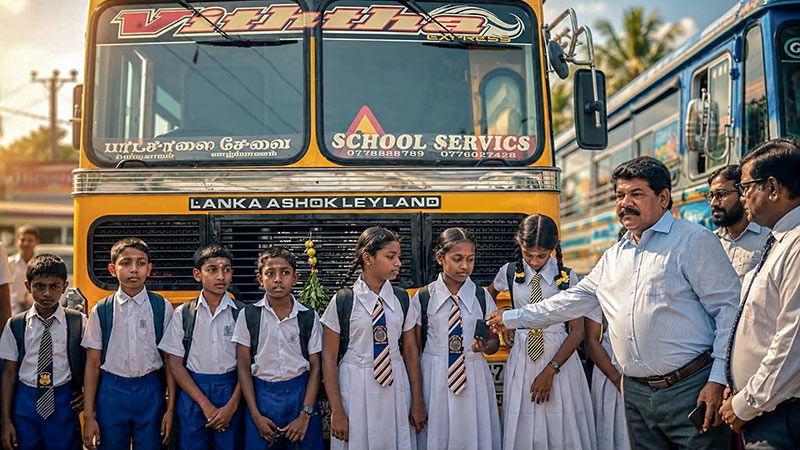 Sri Lanka launches first digitally enabled Sisu Seriya school bus service