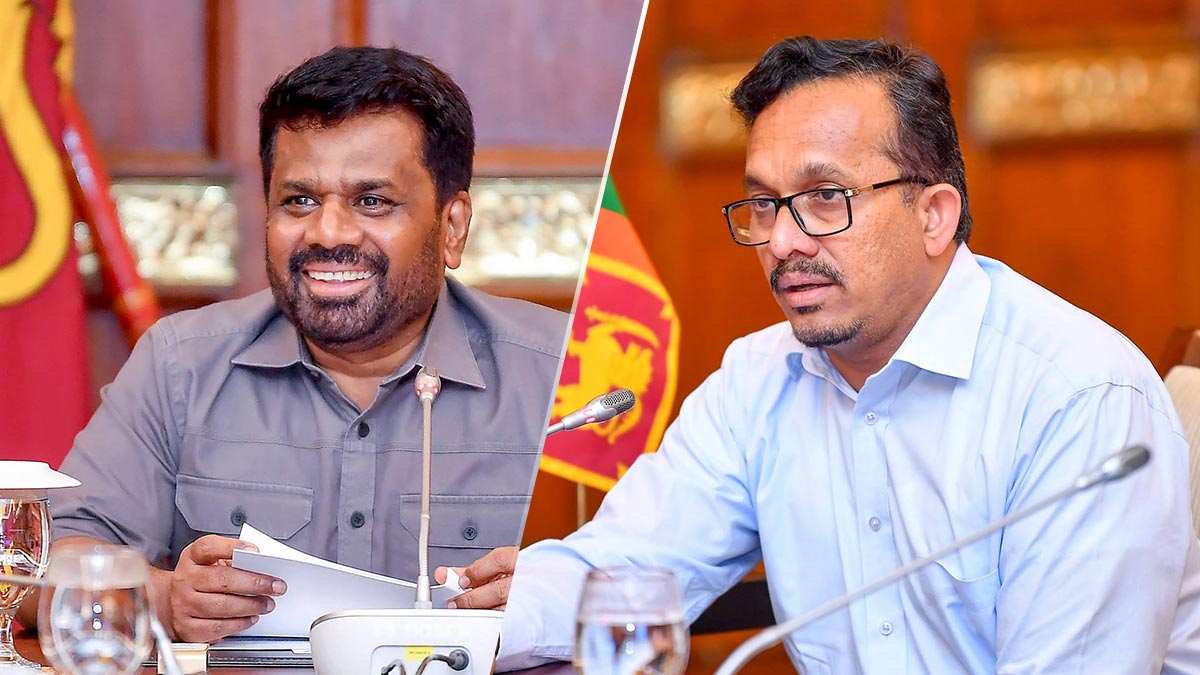 President Anura Kumara Dissanayake and Minister Sunil Handunnetti
