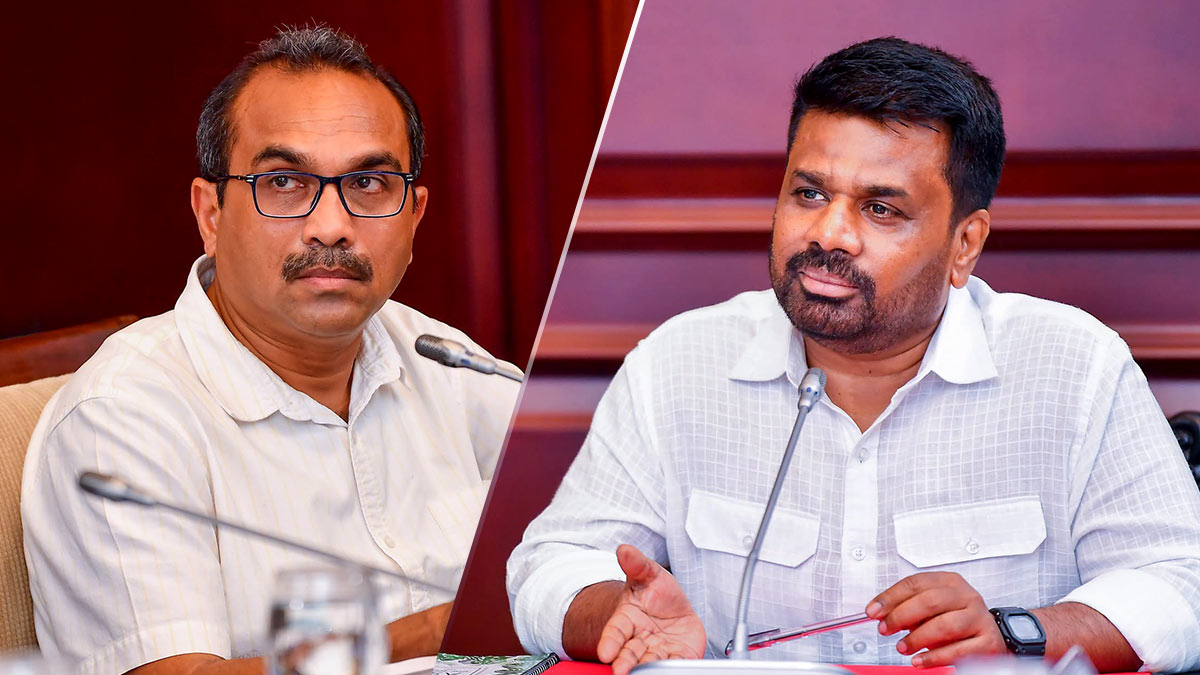 Minister Bimal Rathnayake and Sri Lanka President Anura Kumara Dissanayake