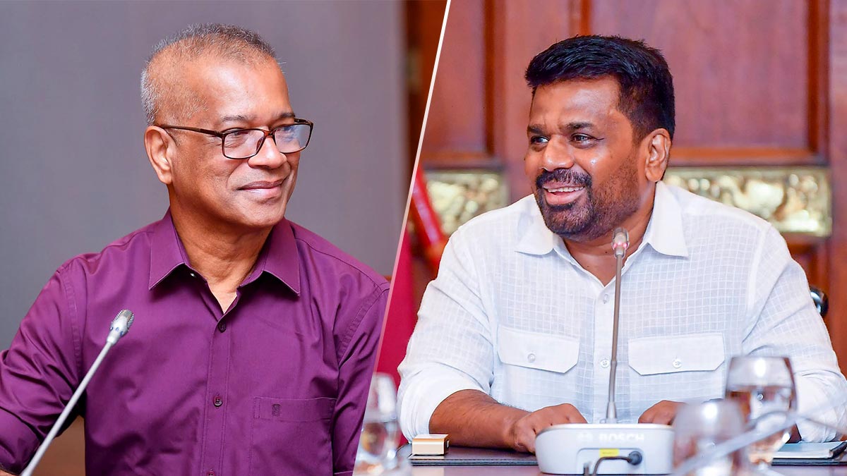 Minister K.D. Lal Kantha and Sri Lanka President Anura Kumara Dissanayake