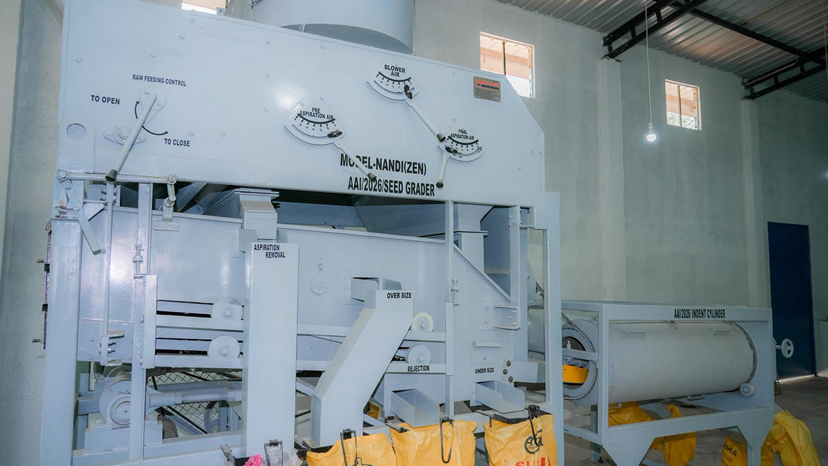Modern Rs. 8.8 million seed paddy production machine at the Dedunu Agricultural Cooperative Society in Divulapelessa