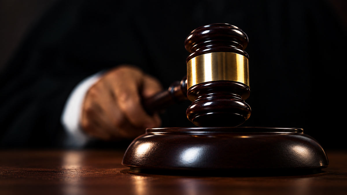 Court gavel representing a court decision