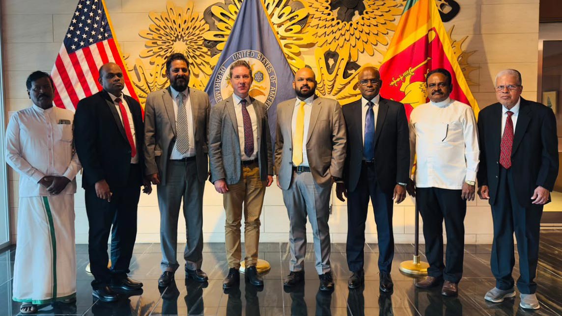 ITAK MPs meet U.S. Embassy official Anthony V. Pirnot over efforts to secure Sivarasa Anojan's release