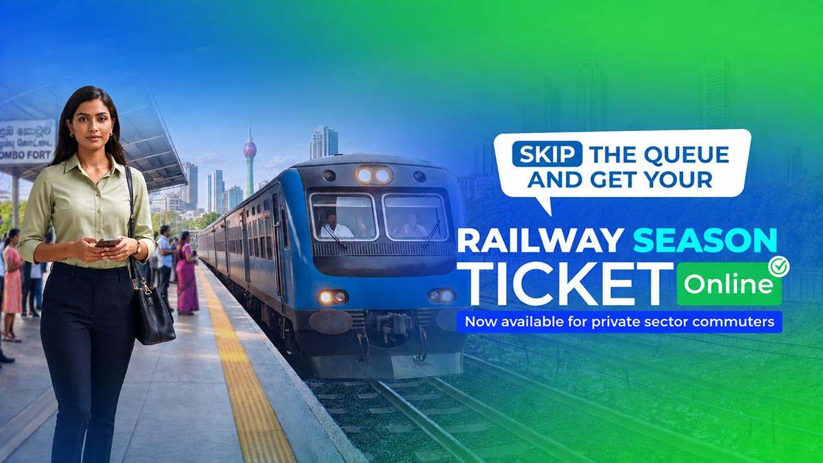Sri Lanka launches online railway season tickets for private sector employees
