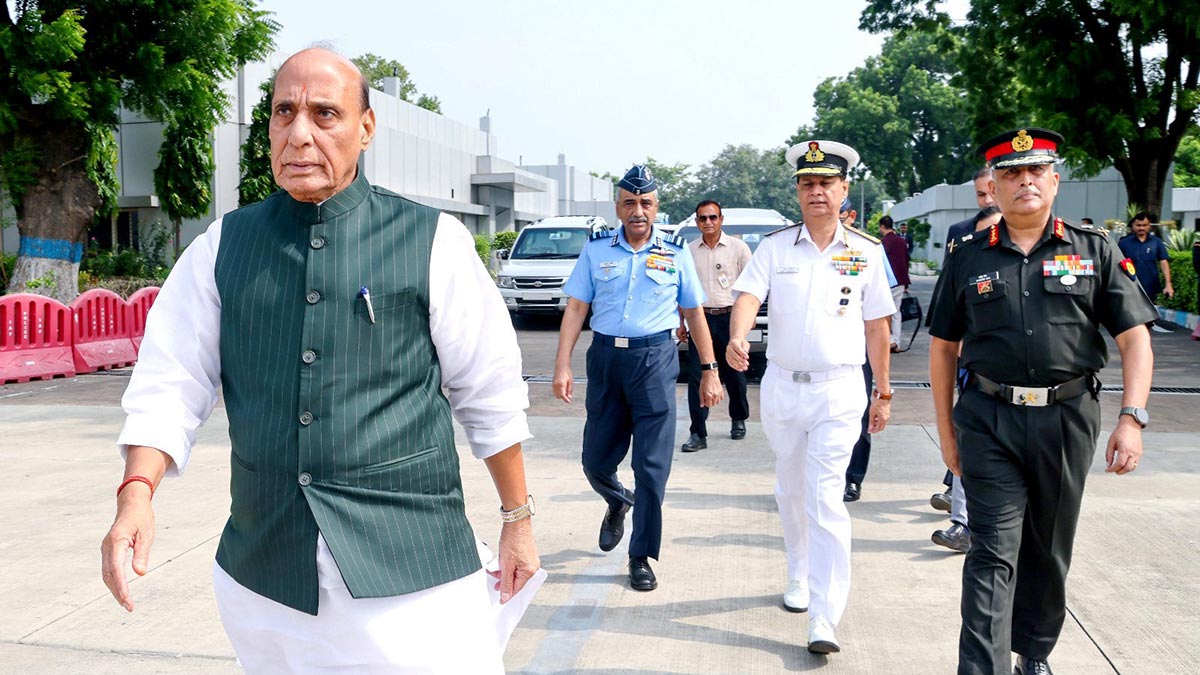 Indian Defence Minister Rajnath Singh
