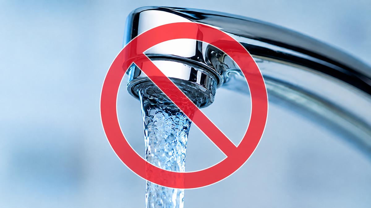 Water cut and supply interruption