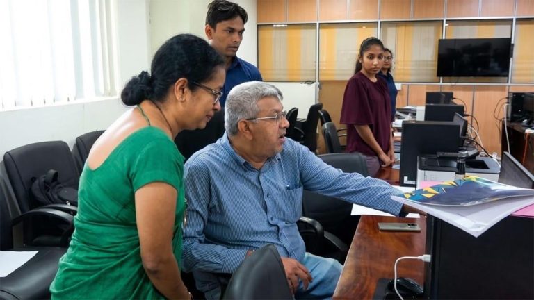 Sri Lanka's Justice Minister Harshana Nanayakkara visits the Government Analyst's Department in Battaramulla on October 16, 2026