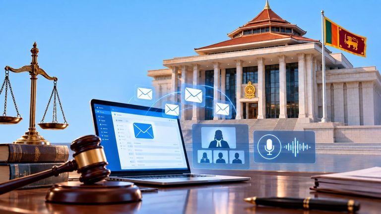 Sri Lanka e-Court digitalisation with official email, video conferencing and voice-to-text facilities